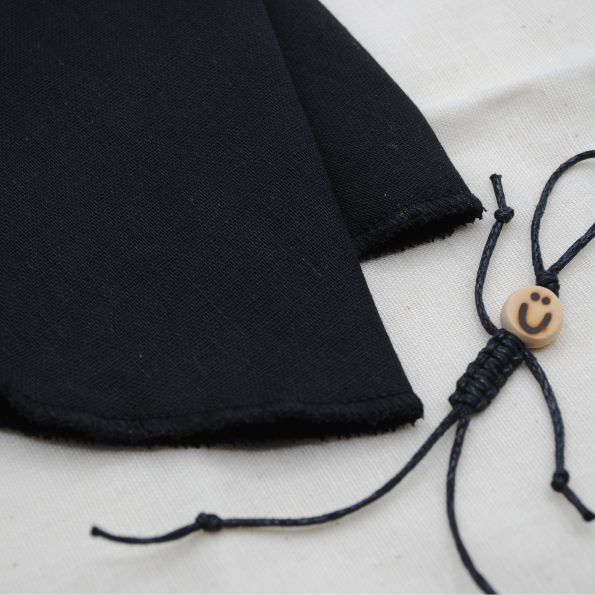 Muslin Cleansing Cloth | Reusable Face Wipes | Black