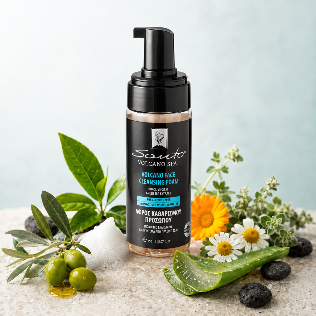 Santo Volcano Spa Facial Cleansing Foam 150ml