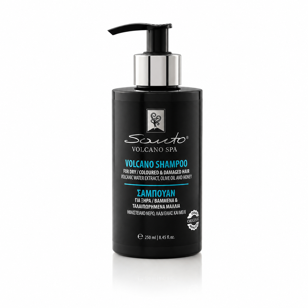 Santo Volcano Spa Shampoo for Dry, Coloured & Damaged Hair 250ml