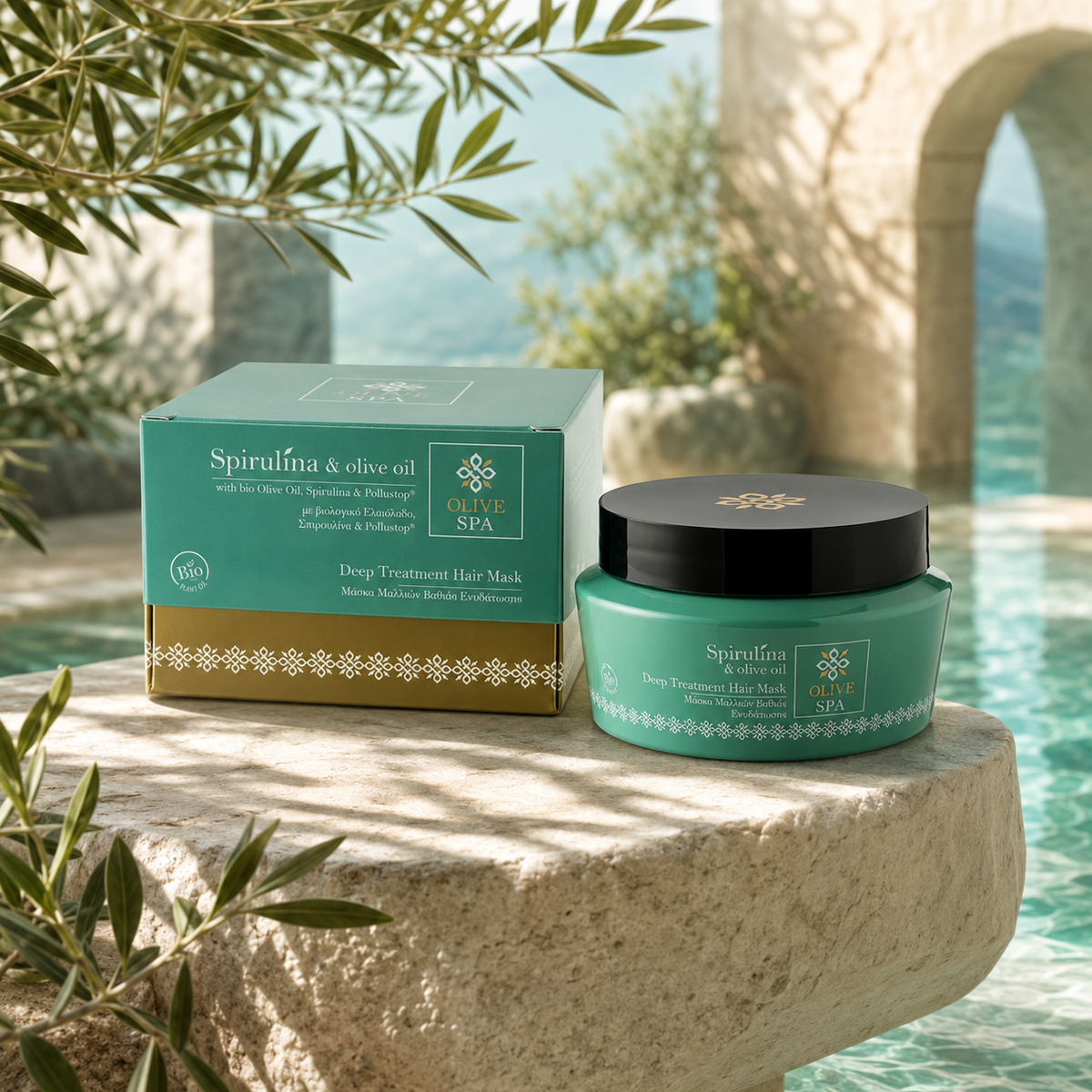 Olive Spa Deep Treatment Hair Mask with Spirulina 250ml