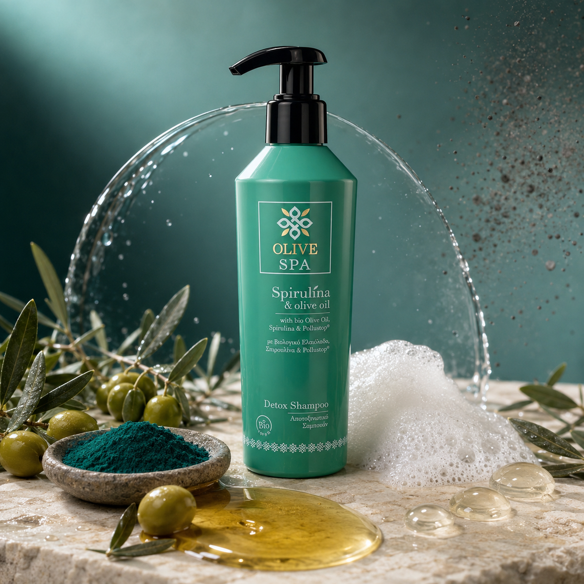 Olive Spa Detox Shampoo with Spirulina 250ml - All Hair Types