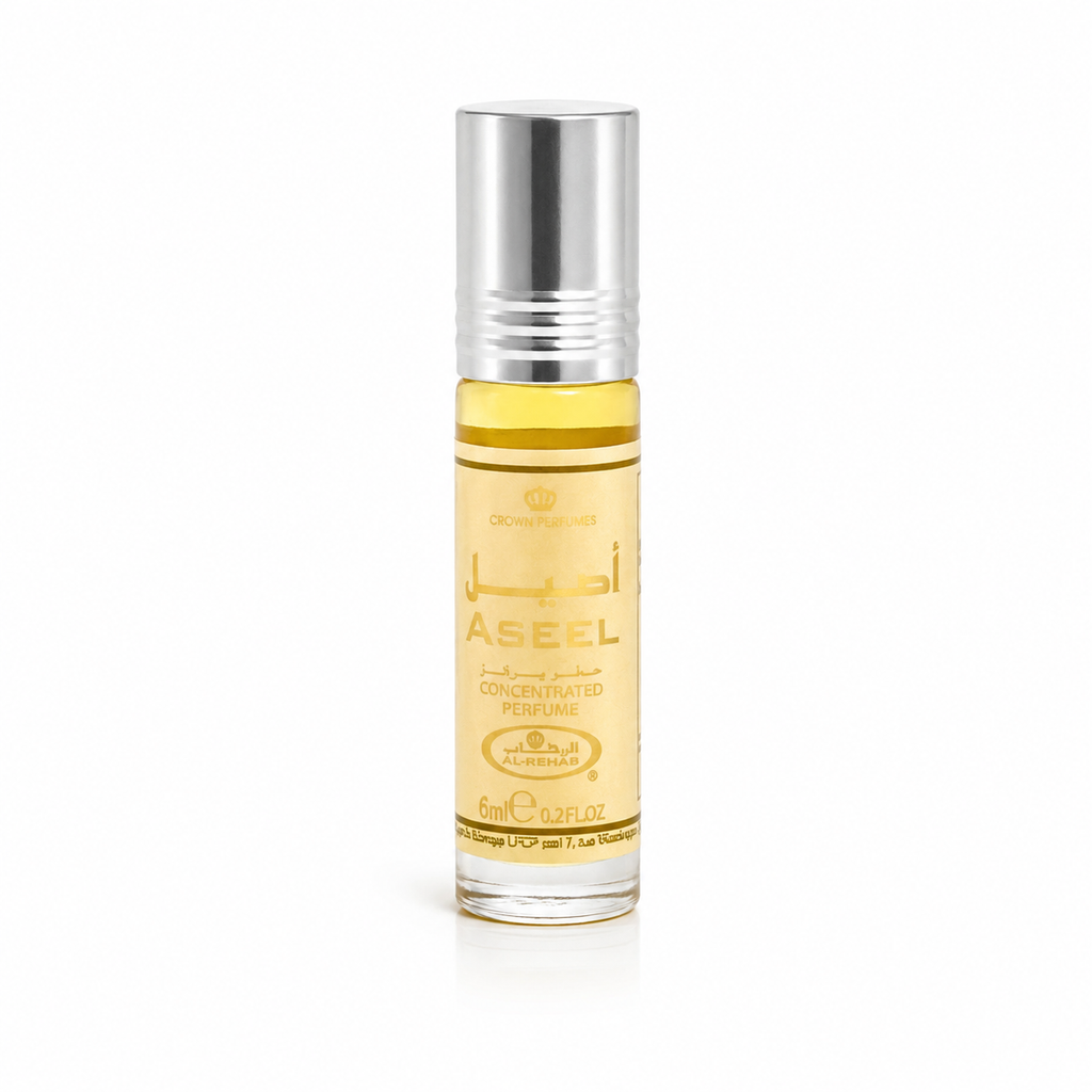 Al- Rehab Aseel Concentrated perfume oil 6ml roll-on bottle -For Men