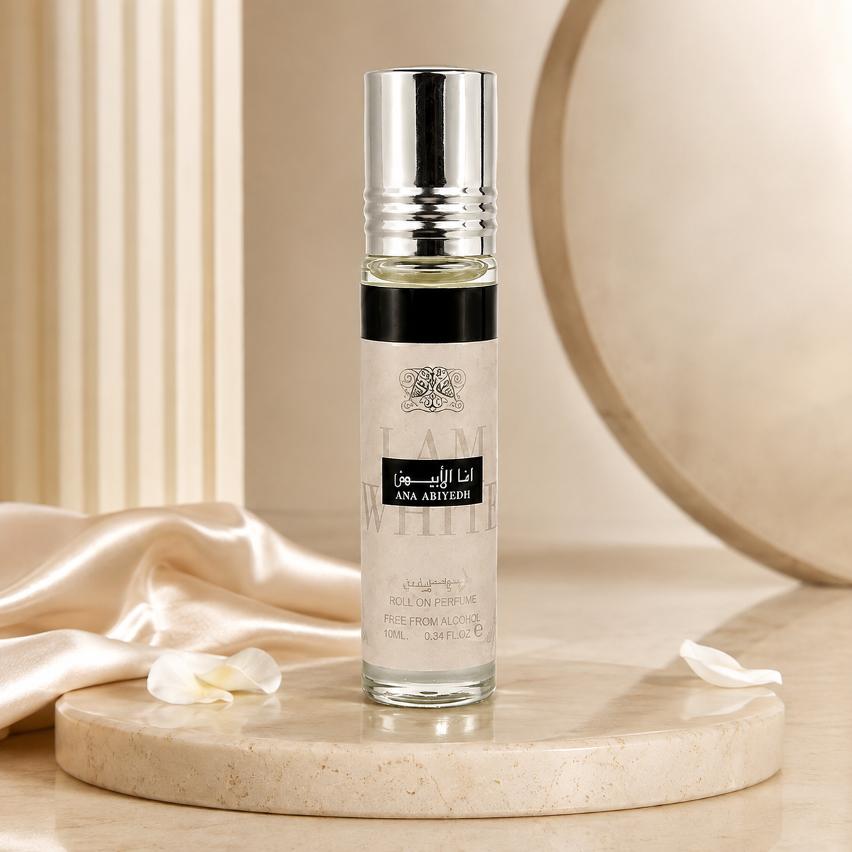 Ard Al Zaafaran Ana Abiyedh Roll-On Perfume Oil 10ml – Unisex