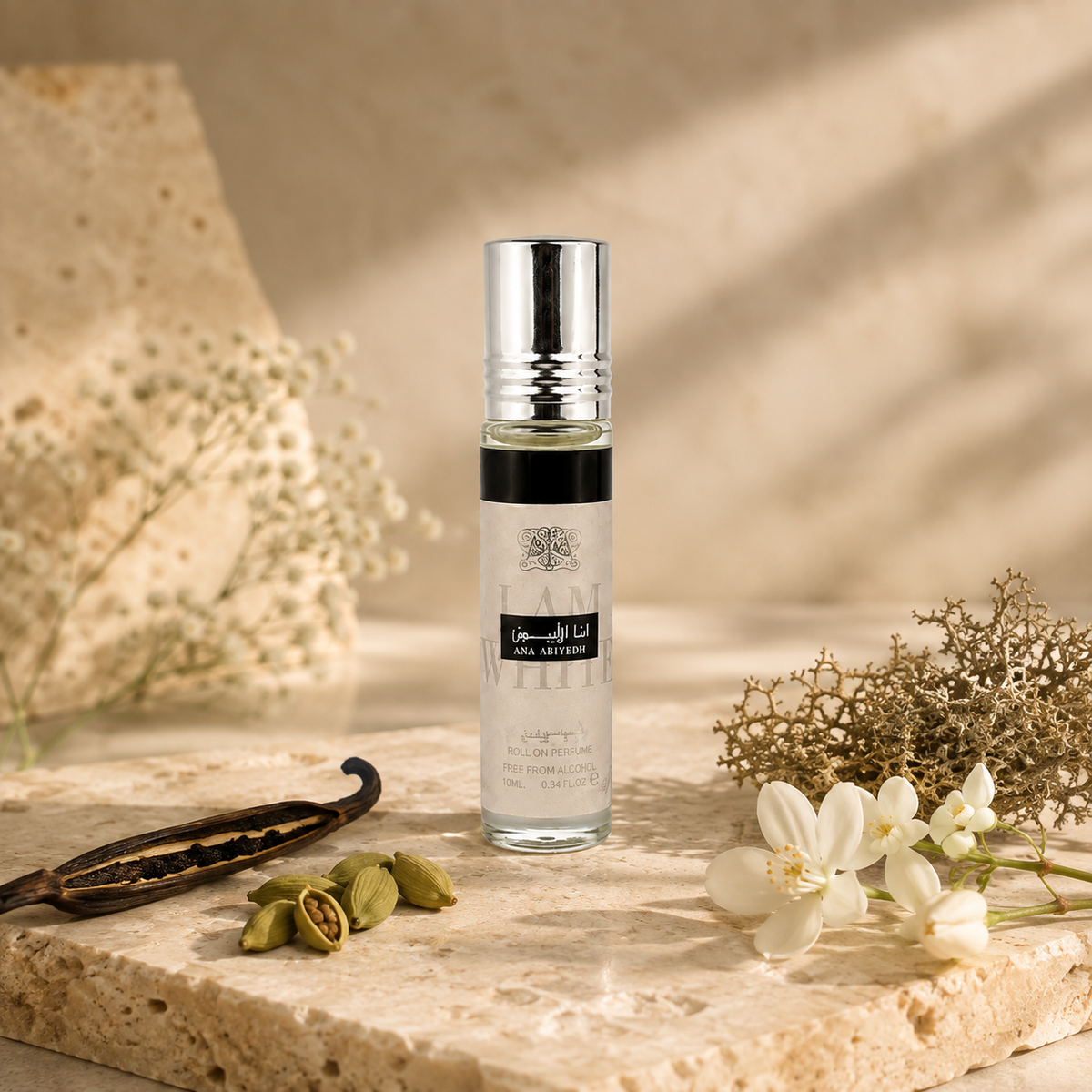 Ard Al Zaafaran Ana Abiyedh Roll-On Perfume Oil 10ml – Unisex