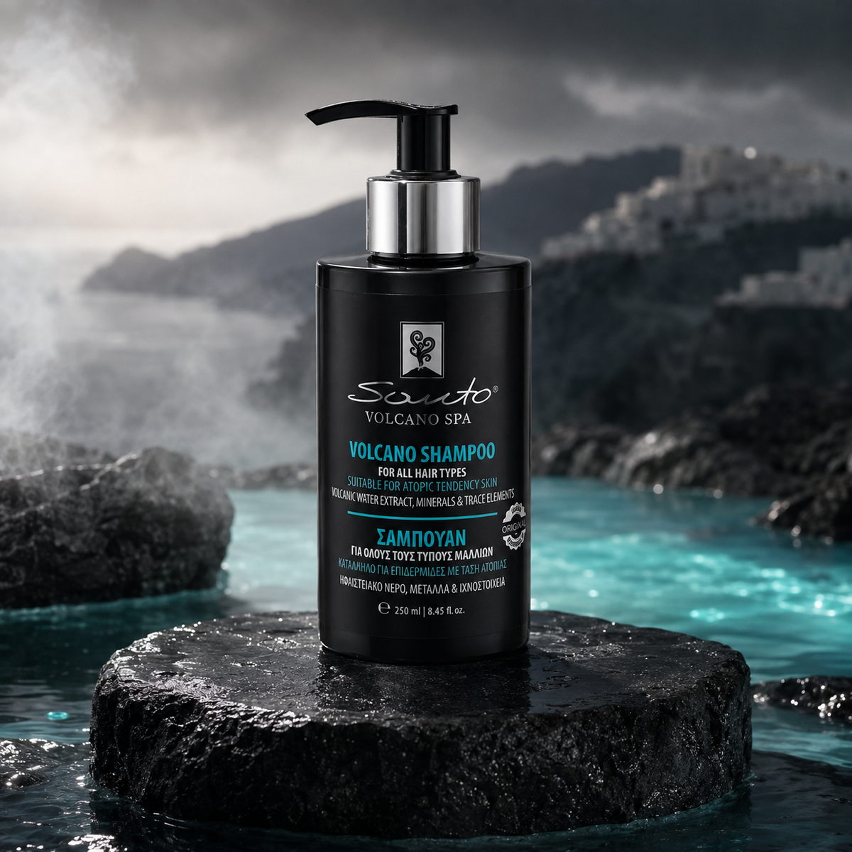 Santo Volcano Spa Shampoo for All Hair Types 250ml