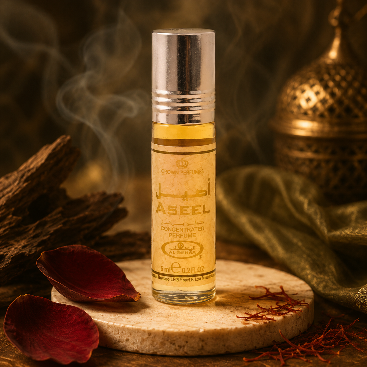 Al- Rehab Aseel Concentrated perfume oil 6ml roll-on bottle -For Men