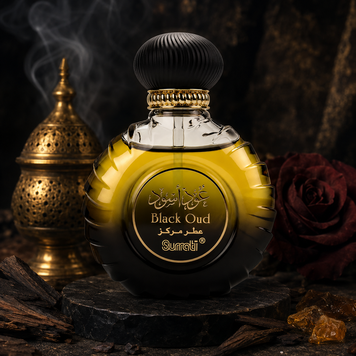 Surrati Black Oud Body & Hair Concentrated Perfume Oil 30ml - Unisex