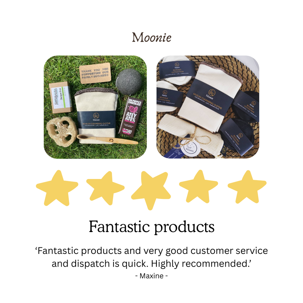Muslin Cleansing Cloth | Reusable Face Wipes | Black