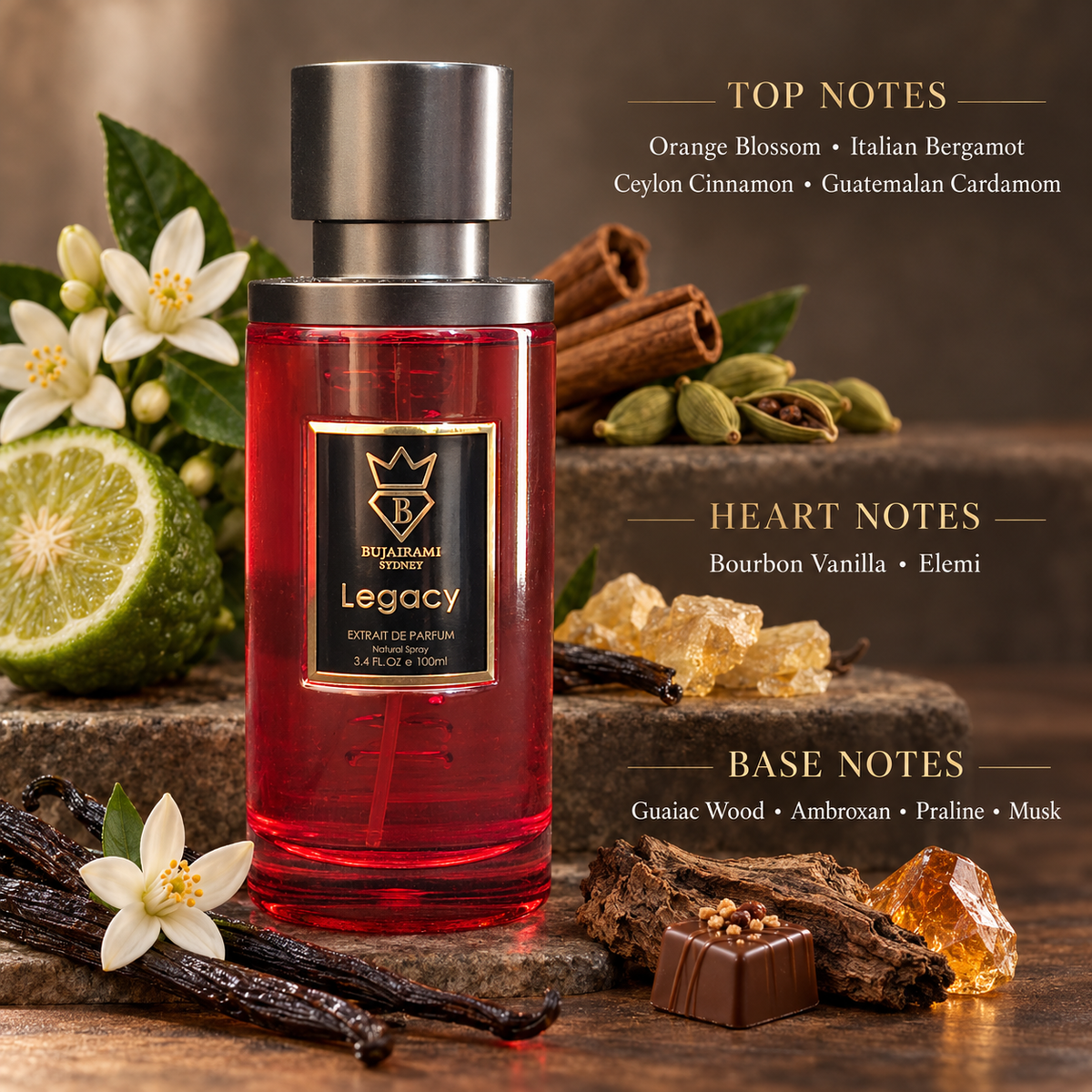 Bujairami Legacy Extrait de Parfum 100ml – Unisex