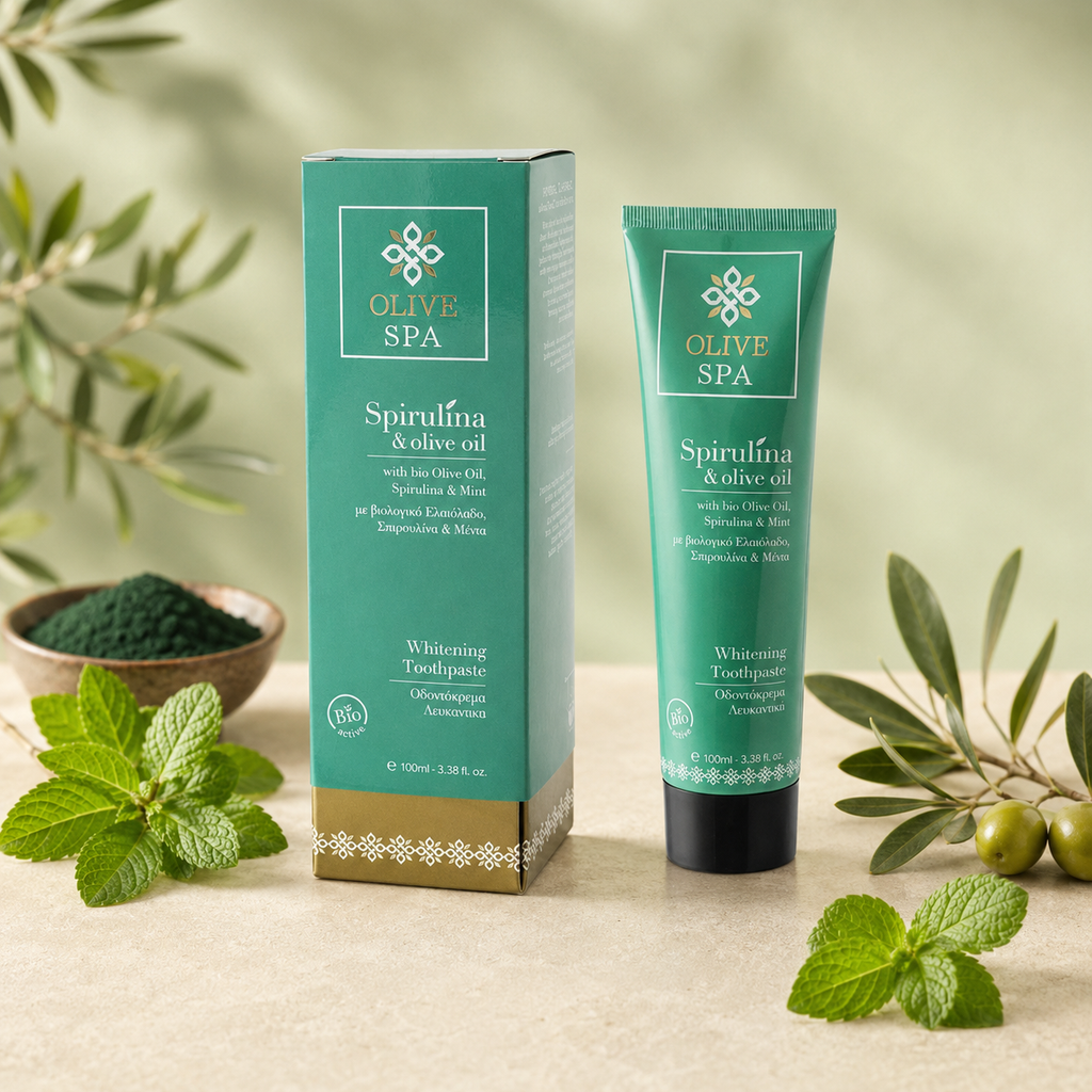 Olive Spa Whitening Toothpaste with Spirulina & Mint 100ml